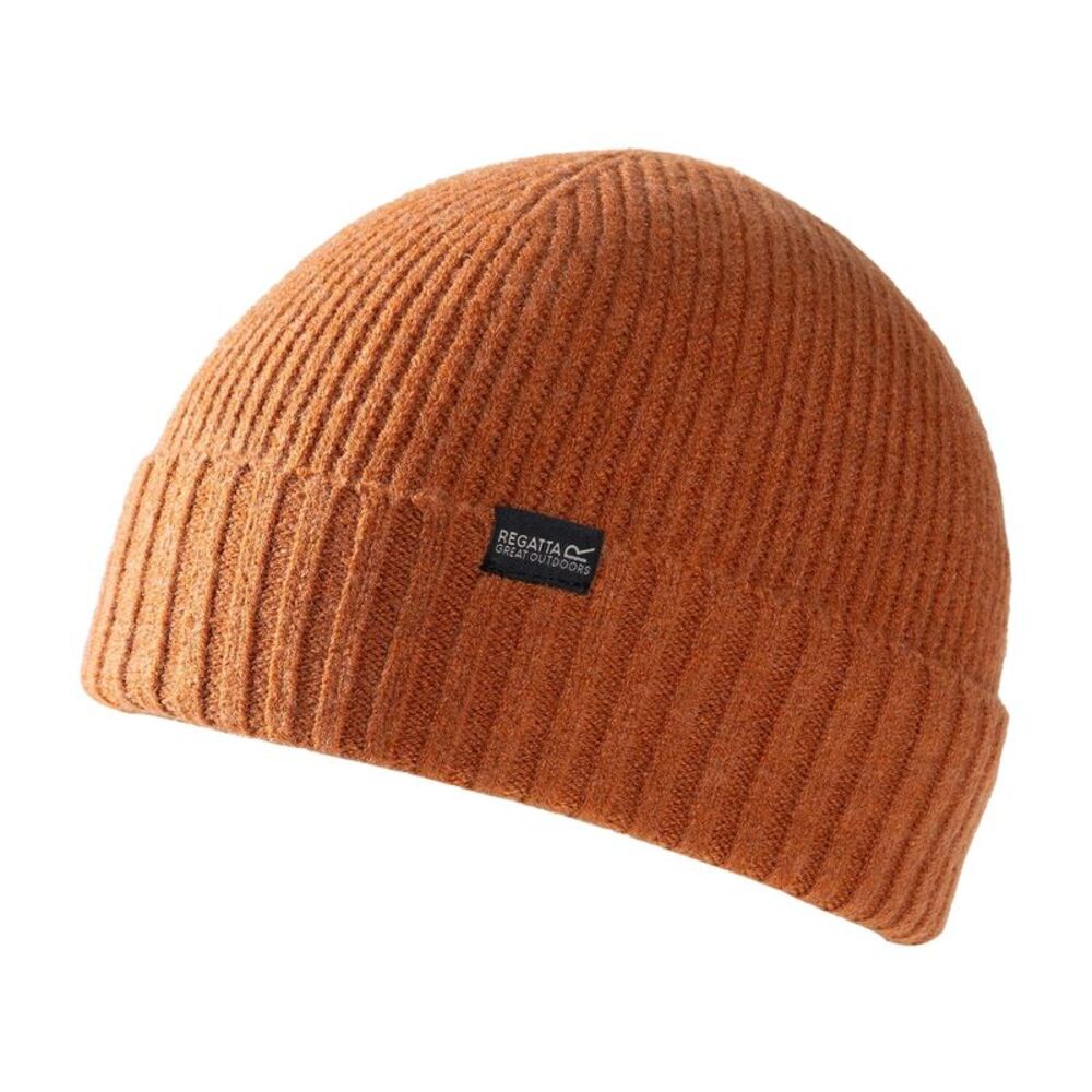 Regatta Childrens/Kids Basic Ribbed Beanie / Rooibos Tea - Picture 2 of 4